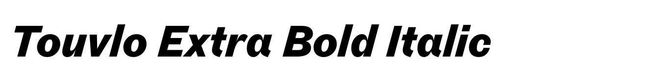 Touvlo Extra Bold Italic image